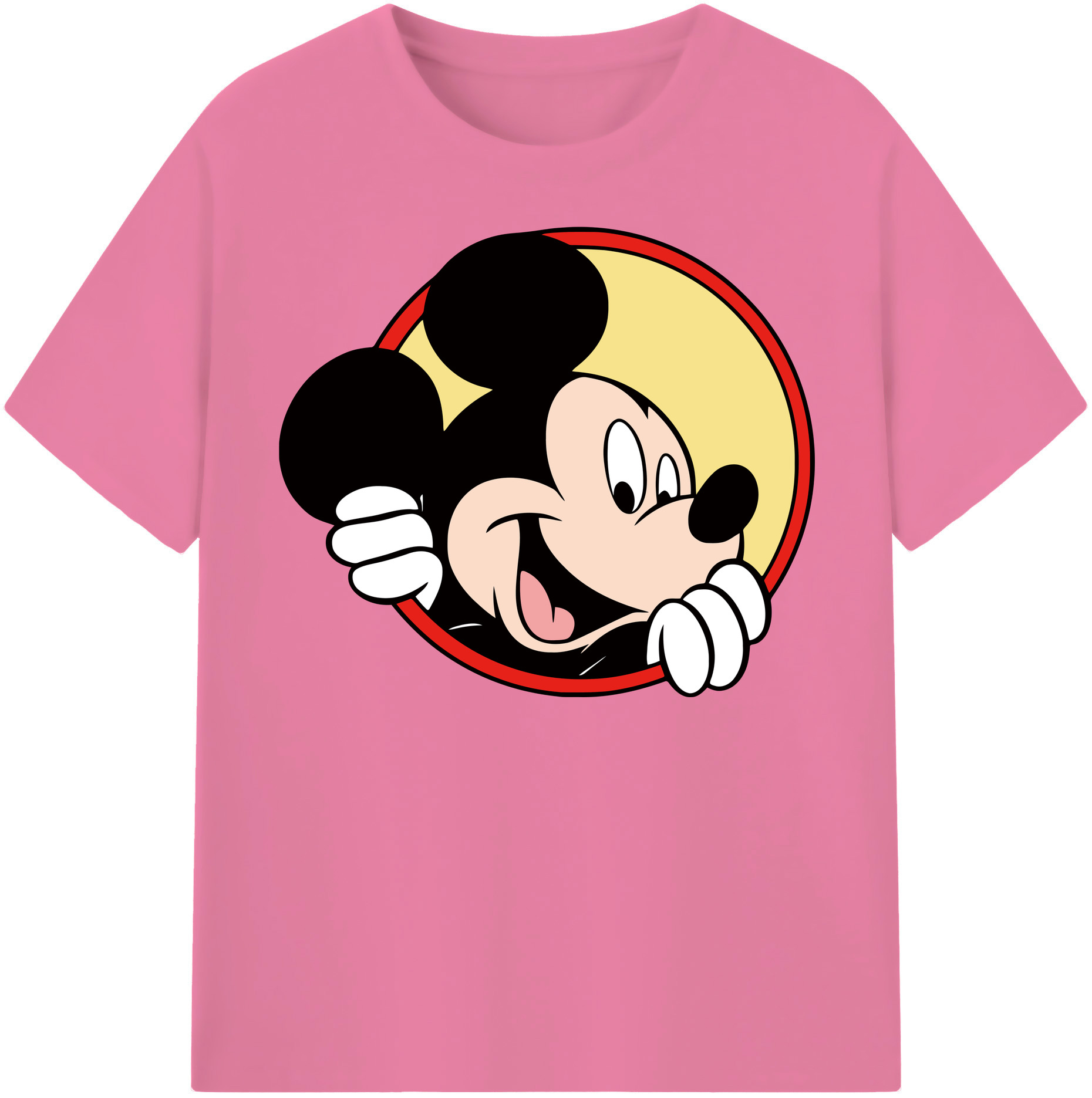 （画像用） ミッキーマウス Mickey Mouse 綿100％半袖Tシャツ（フロントプリント）